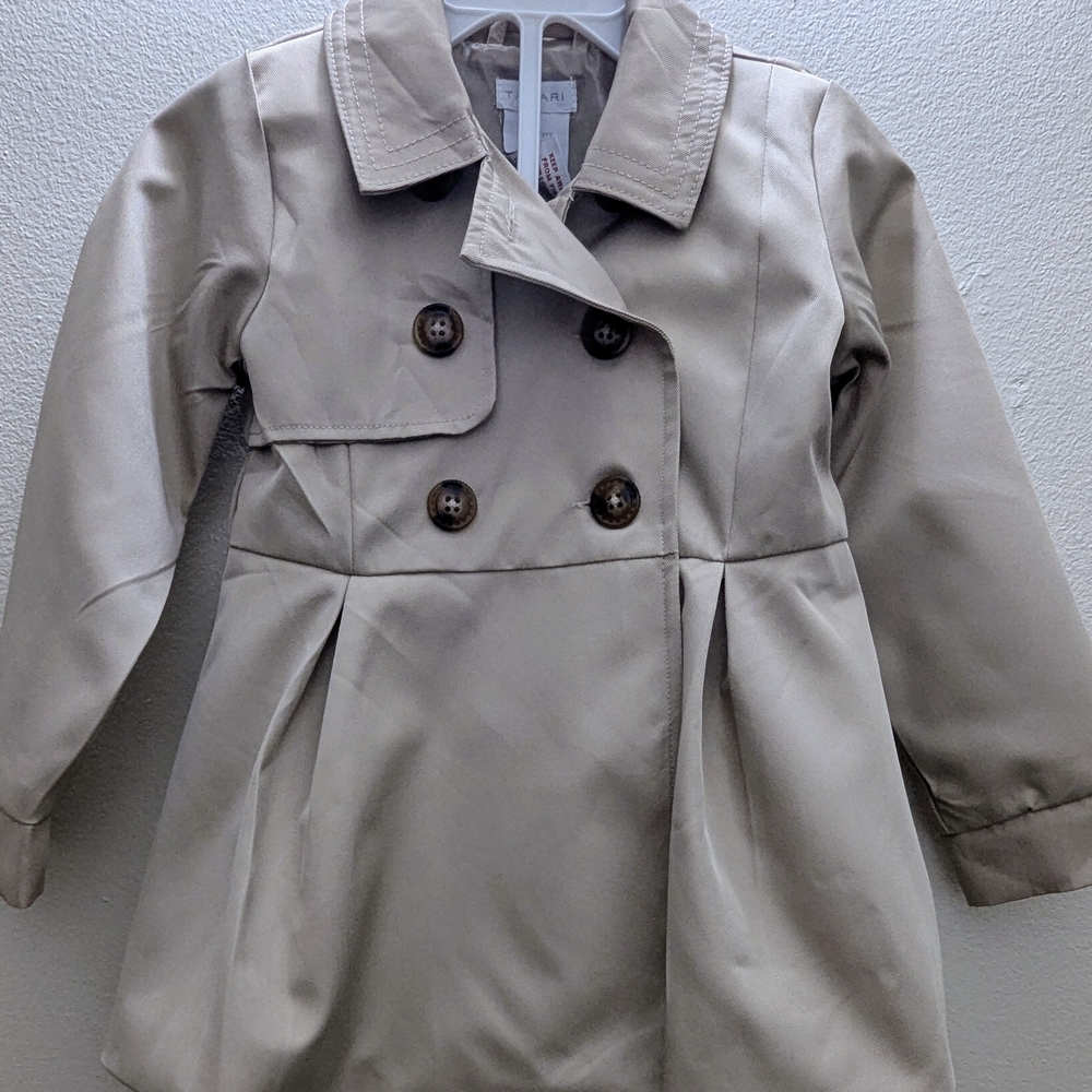 Tahari Kids Beige Pea Coat